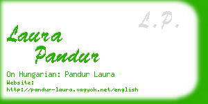 laura pandur business card